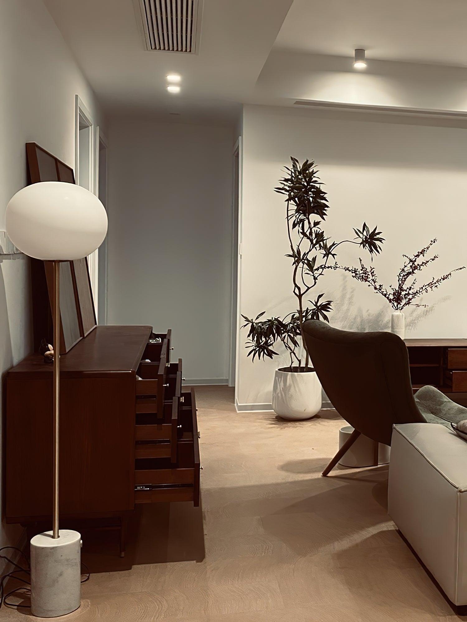 Lumina Pillar Orb Floor Light, Floor Lamp, detail 5