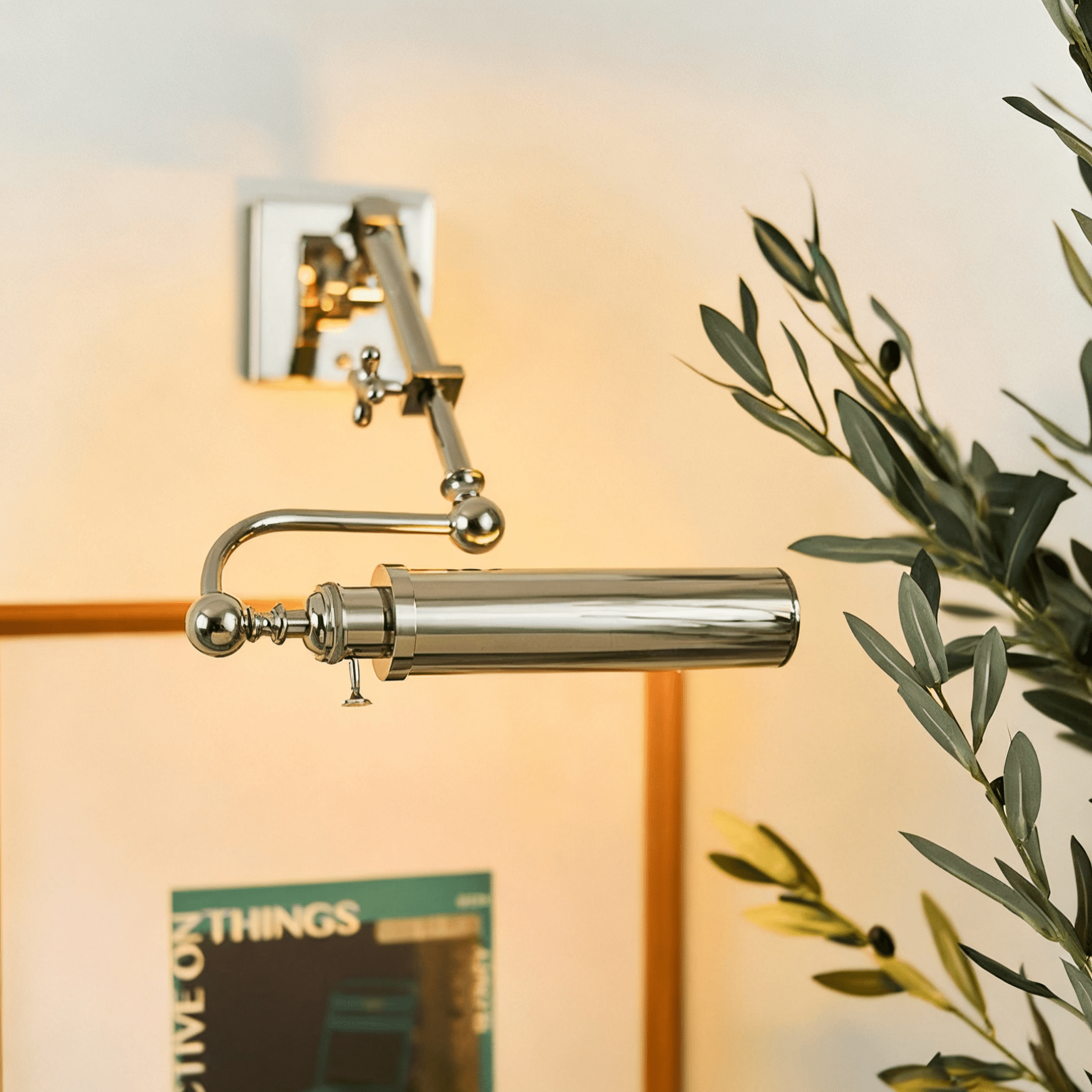 Lumina Polished Wall Light, Hardwired Wall Sconce, detail 2