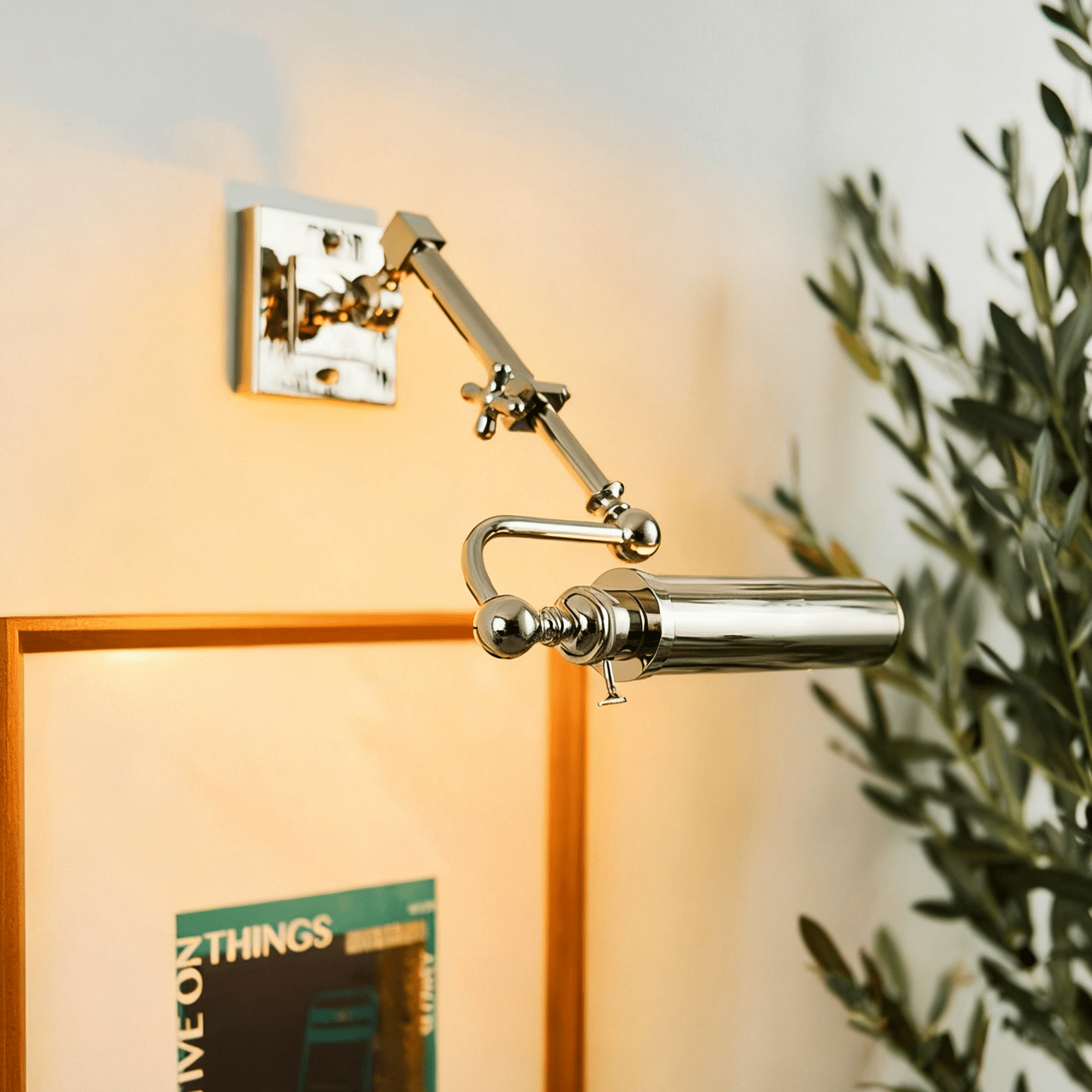 Lumina Polished Wall Light, Hardwired Wall Sconce, detail 4