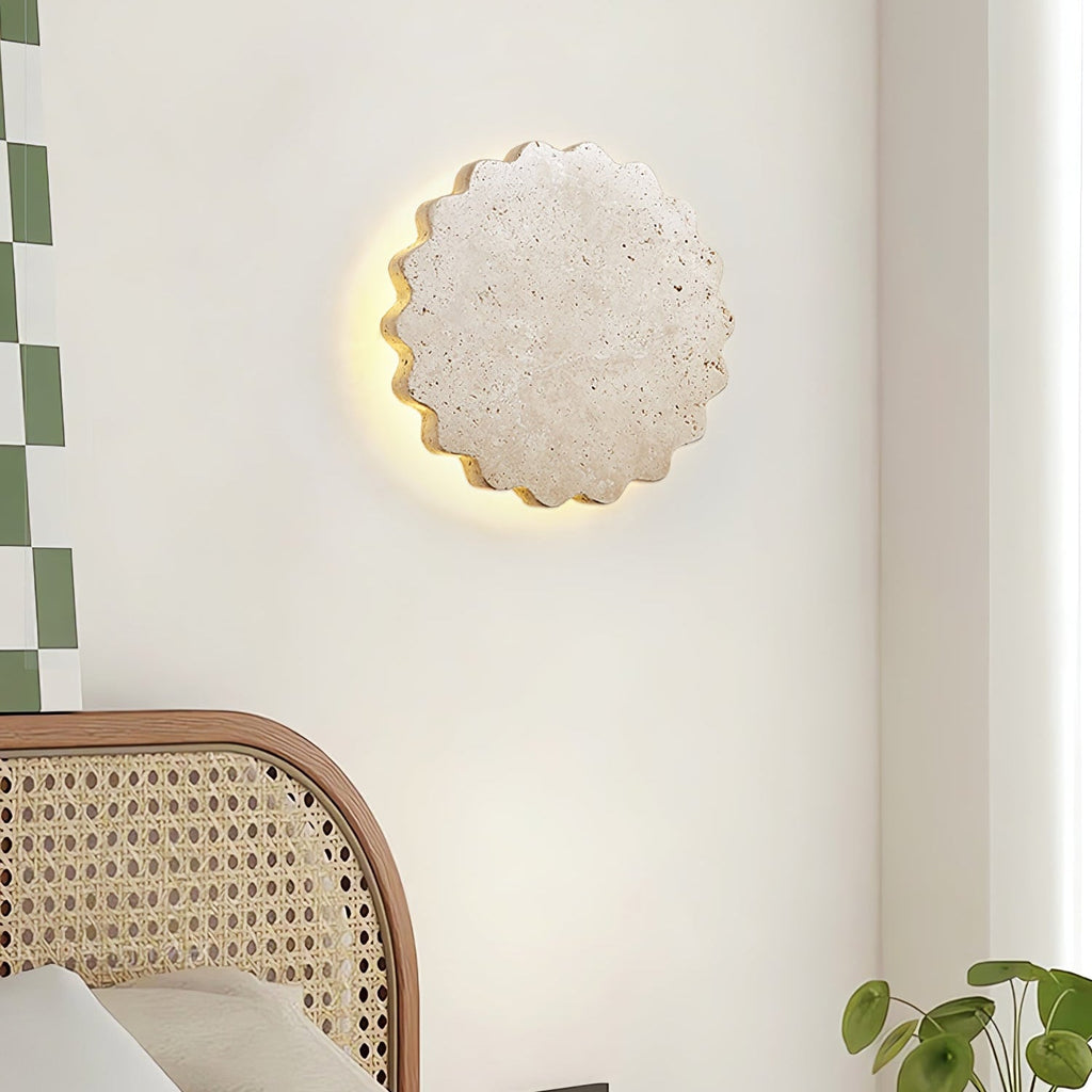 Luna Scallop Wall Light, Hardwired Wall Sconce, detail 3