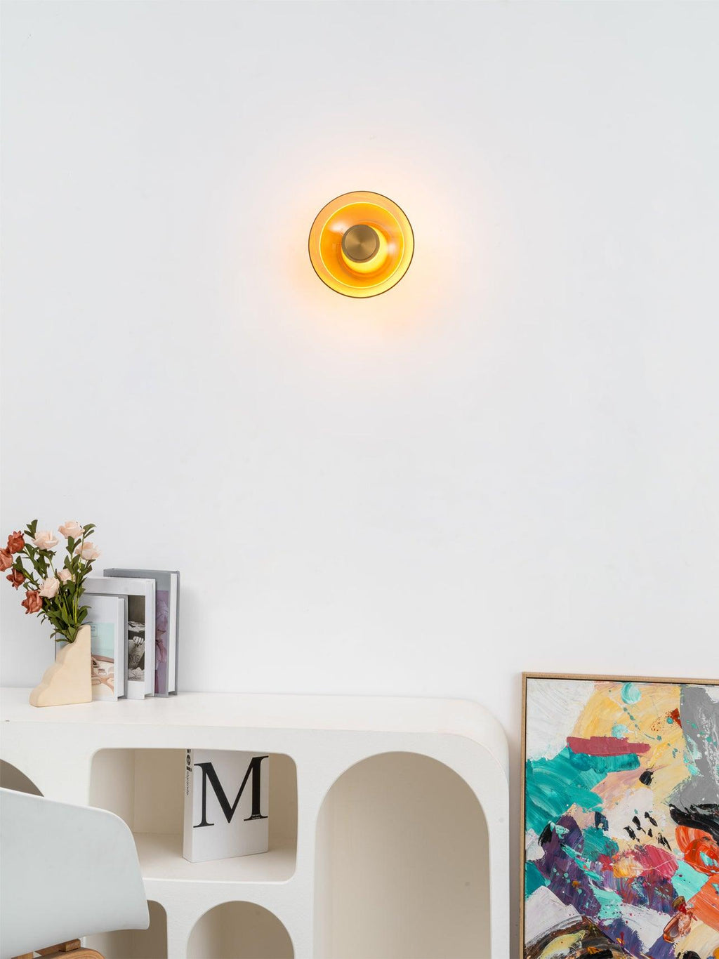Luna A Disc Wall Light, Hardwired Wall Sconce, detail 7