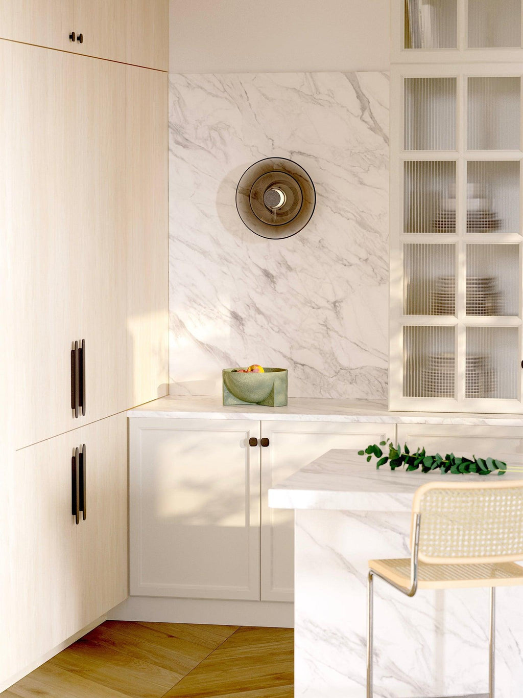 Luna A Disc Wall Light, Hardwired Wall Sconce, detail 8