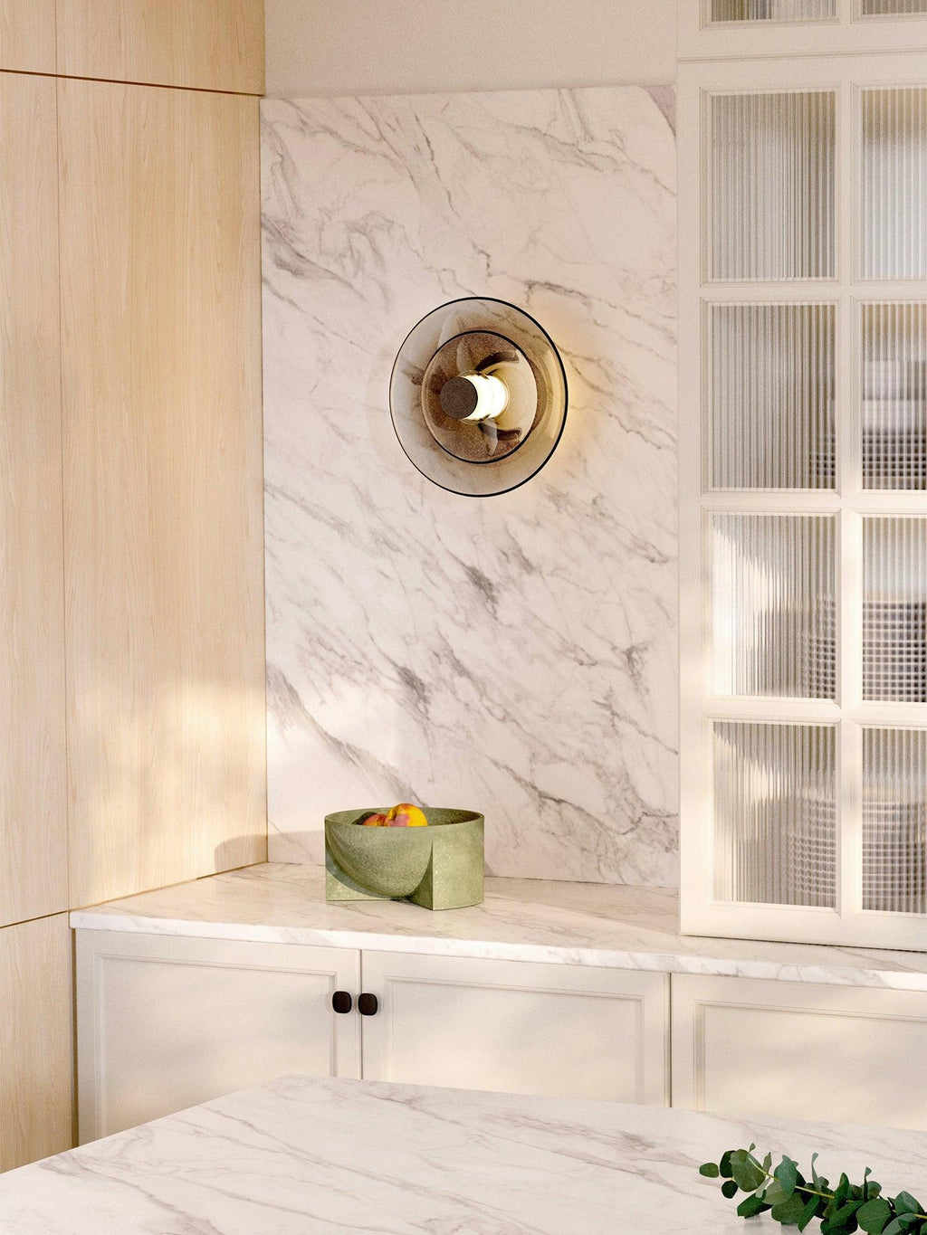 Luna A Disc Wall Light, Hardwired Wall Sconce, detail 4