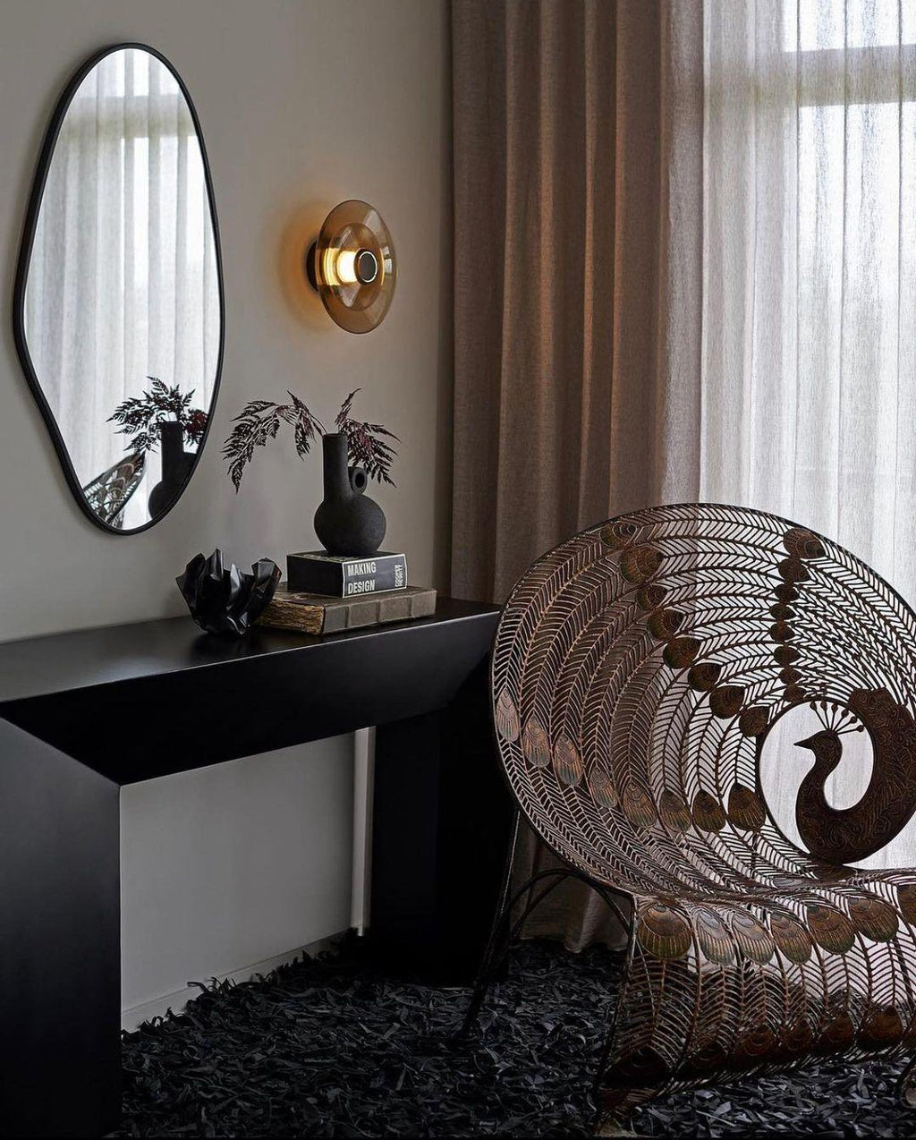 Luna A Disc Wall Light, Hardwired Wall Sconce, detail 10
