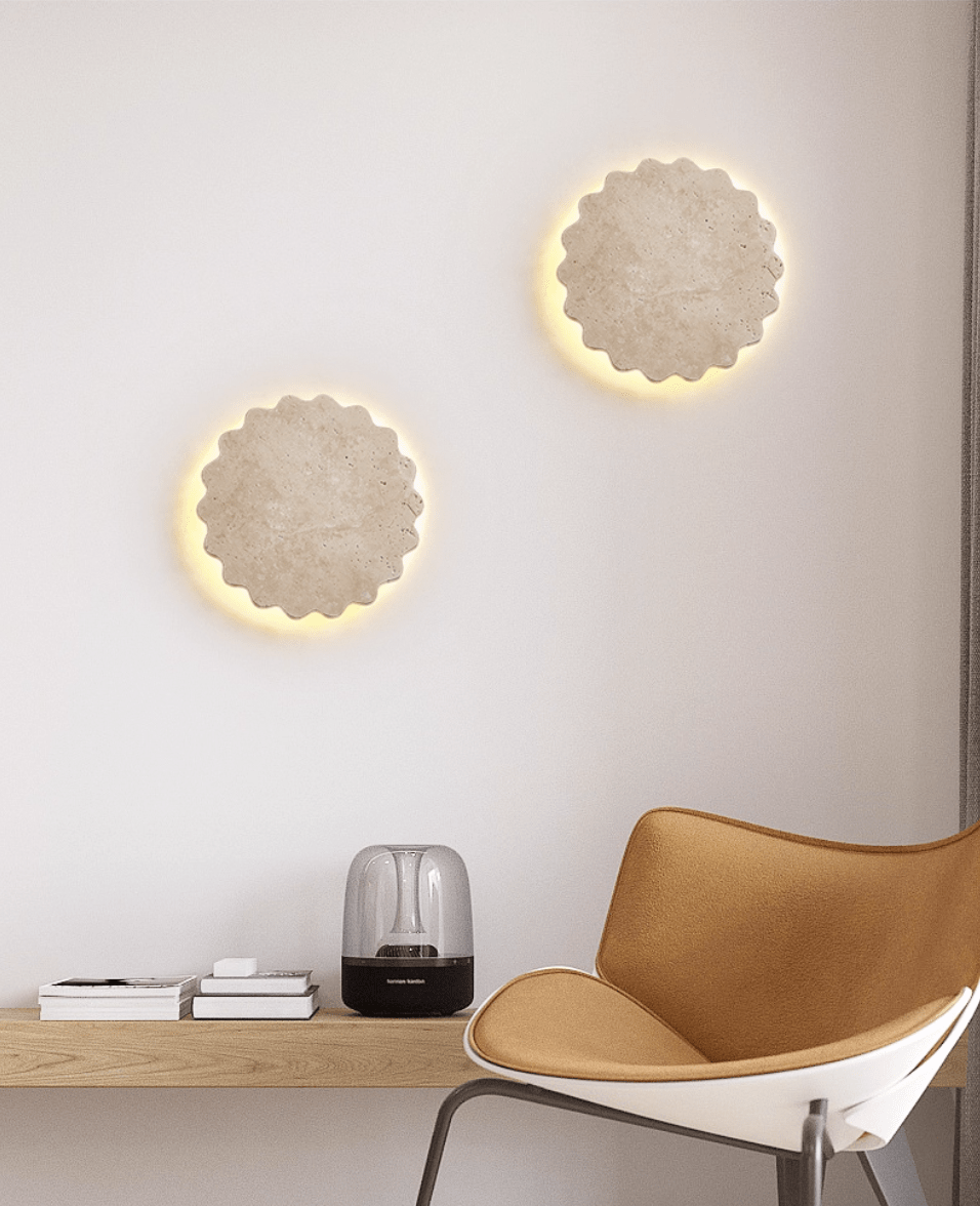 Luna Scallop Wall Light, Hardwired Wall Sconce, detail 7