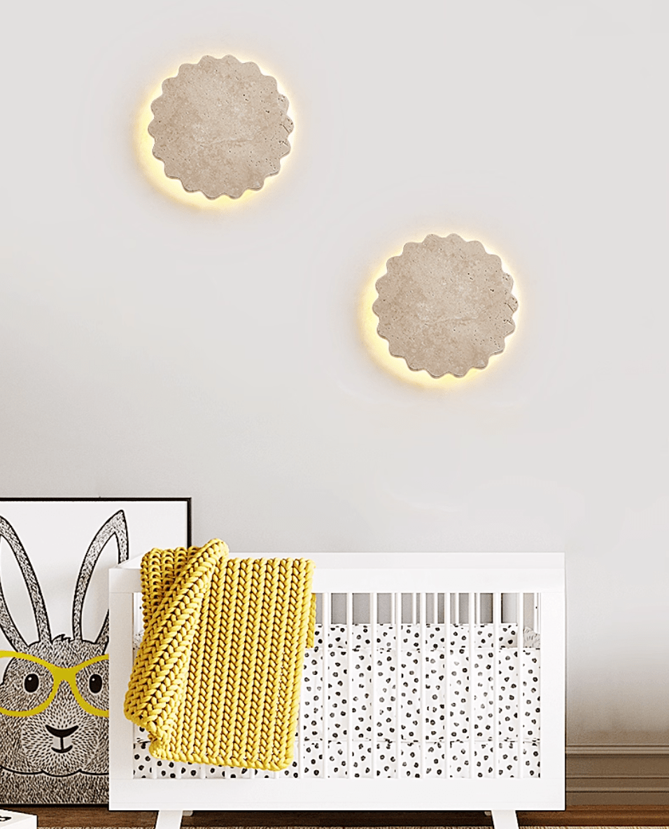 Luna Scallop Wall Light, Hardwired Wall Sconce, detail 8