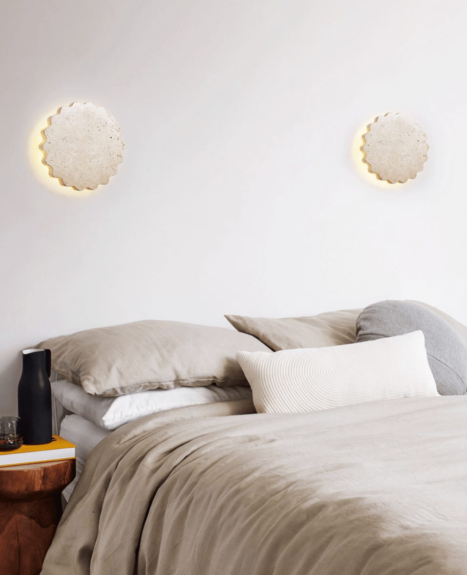 Luna Scallop Wall Light, Hardwired Wall Sconce, detail 9