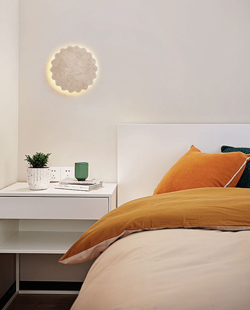Luna Scallop Wall Light, Hardwired Wall Sconce, detail 11
