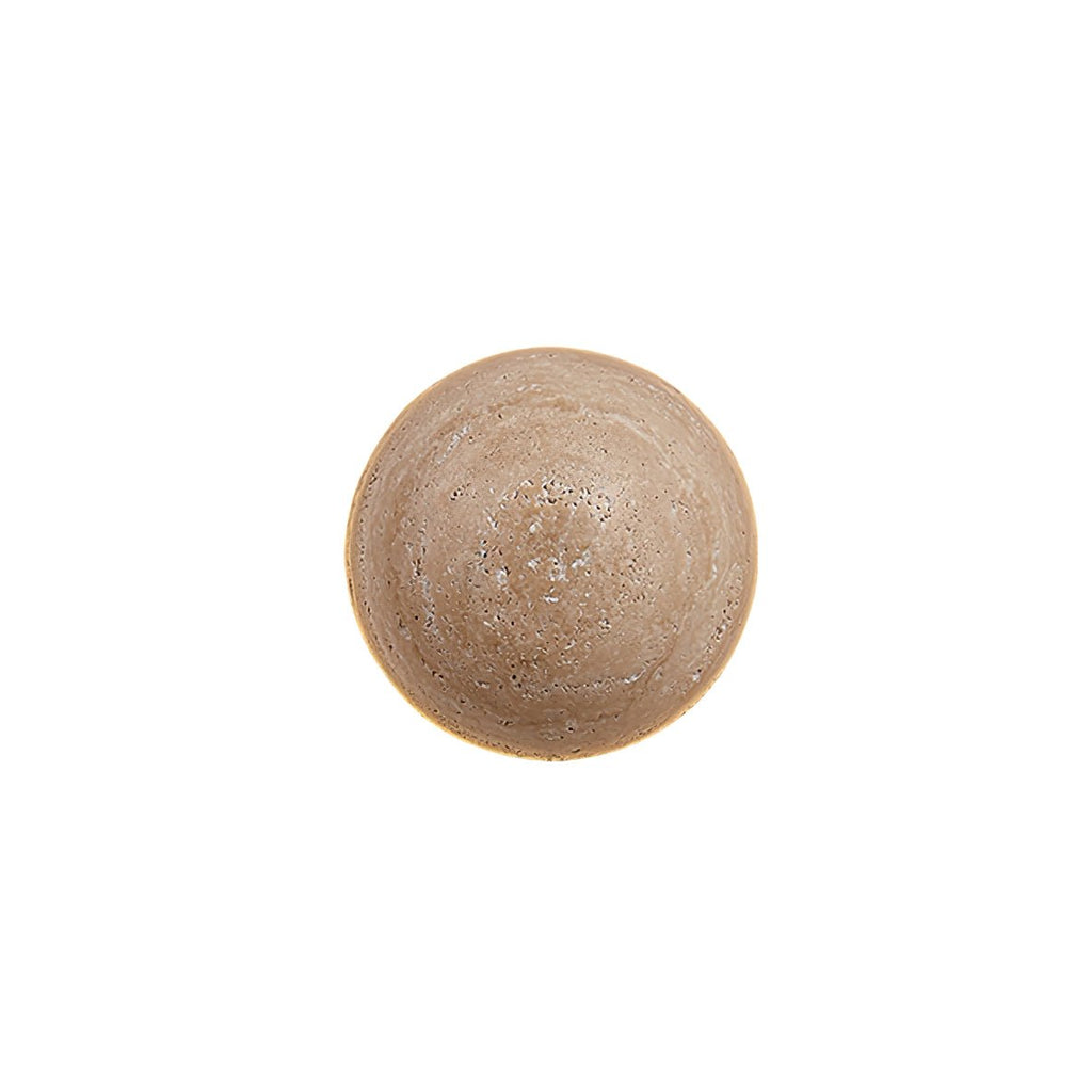 Luna Travertine Wall Light - Dia 15cm x H 15cm Yellow Travertine, Hardwired Wall Sconce, detail 15