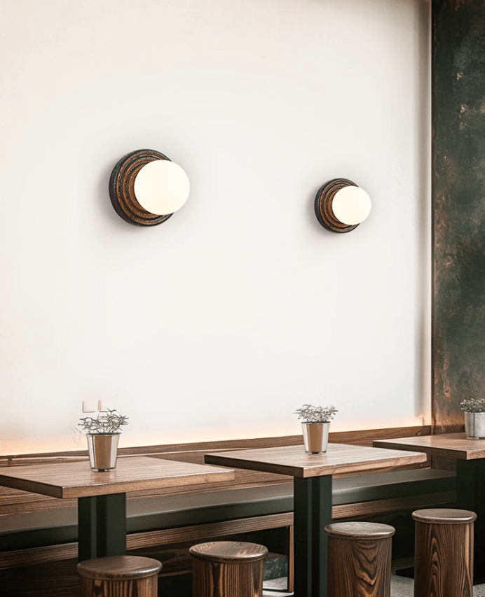 Lunara Travertine Wall Light, Hardwired Wall Sconce, detail 8