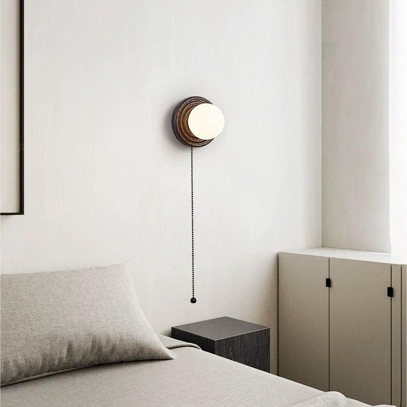 Lunara Travertine Wall Light, Hardwired Wall Sconce, detail 11