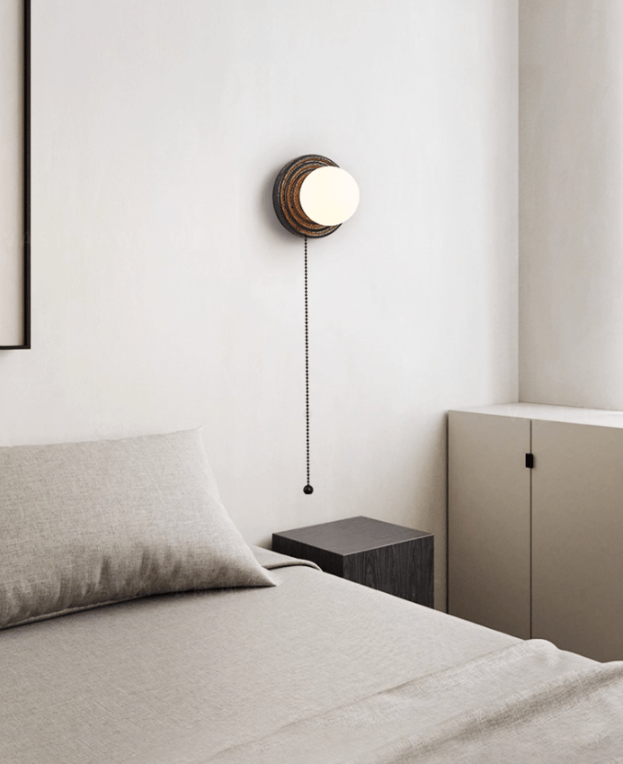 Lunara Travertine Wall Light, Hardwired Wall Sconce, detail 14