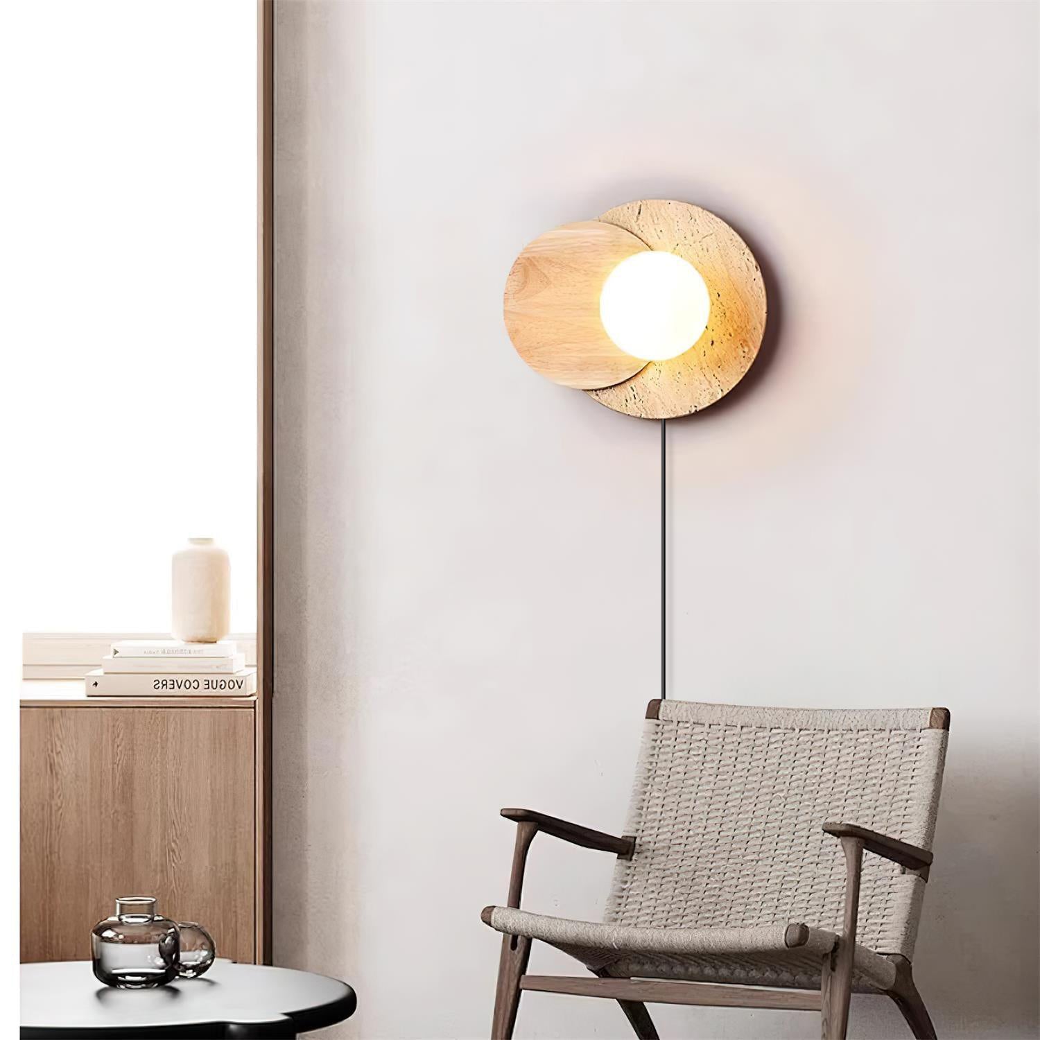 Lunar Eclipse Plug-In Wall Light, Plug-In Wall Sconce, detail 2
