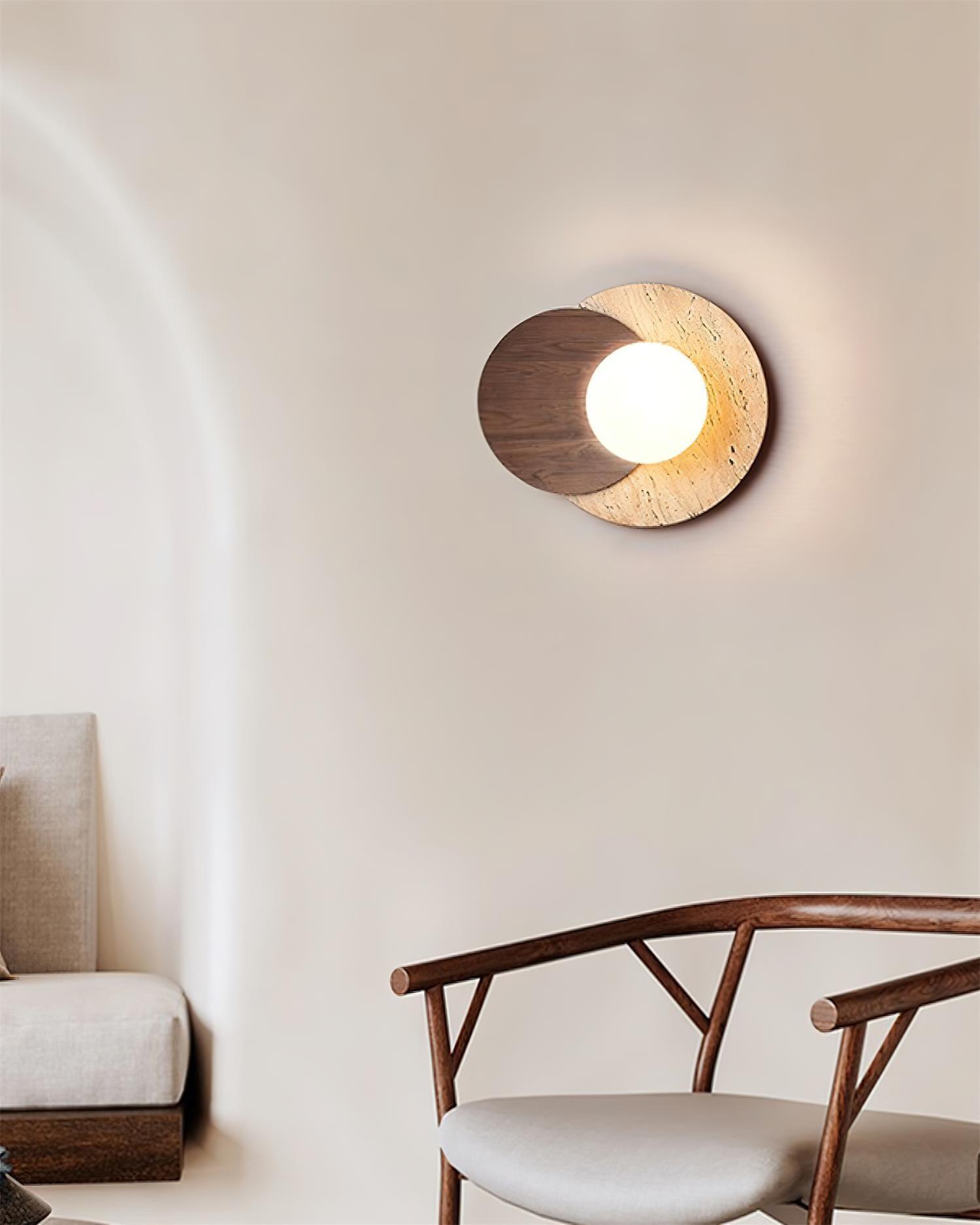 Lunar Eclipse Wall Light, Hardwired Wall Sconce, detail 3