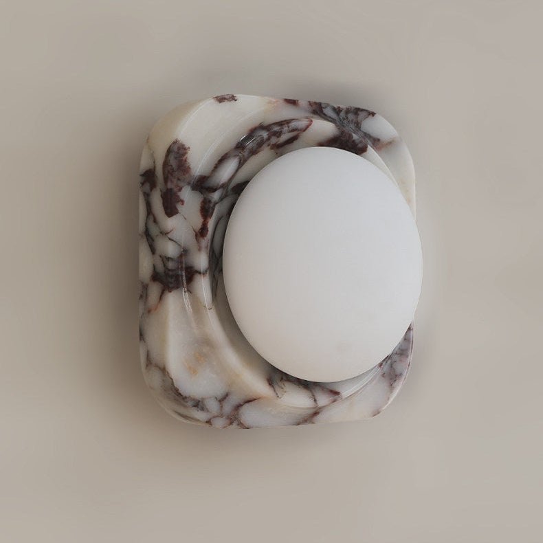 Lunar Marble Wall Light, Hardwired Wall Sconce, detail 8