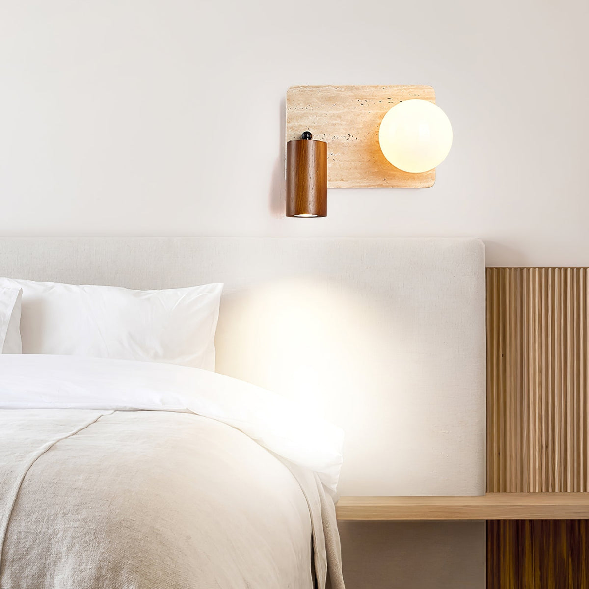 Lunara Duo Wall Light, Hardwired Wall Sconce, detail 5