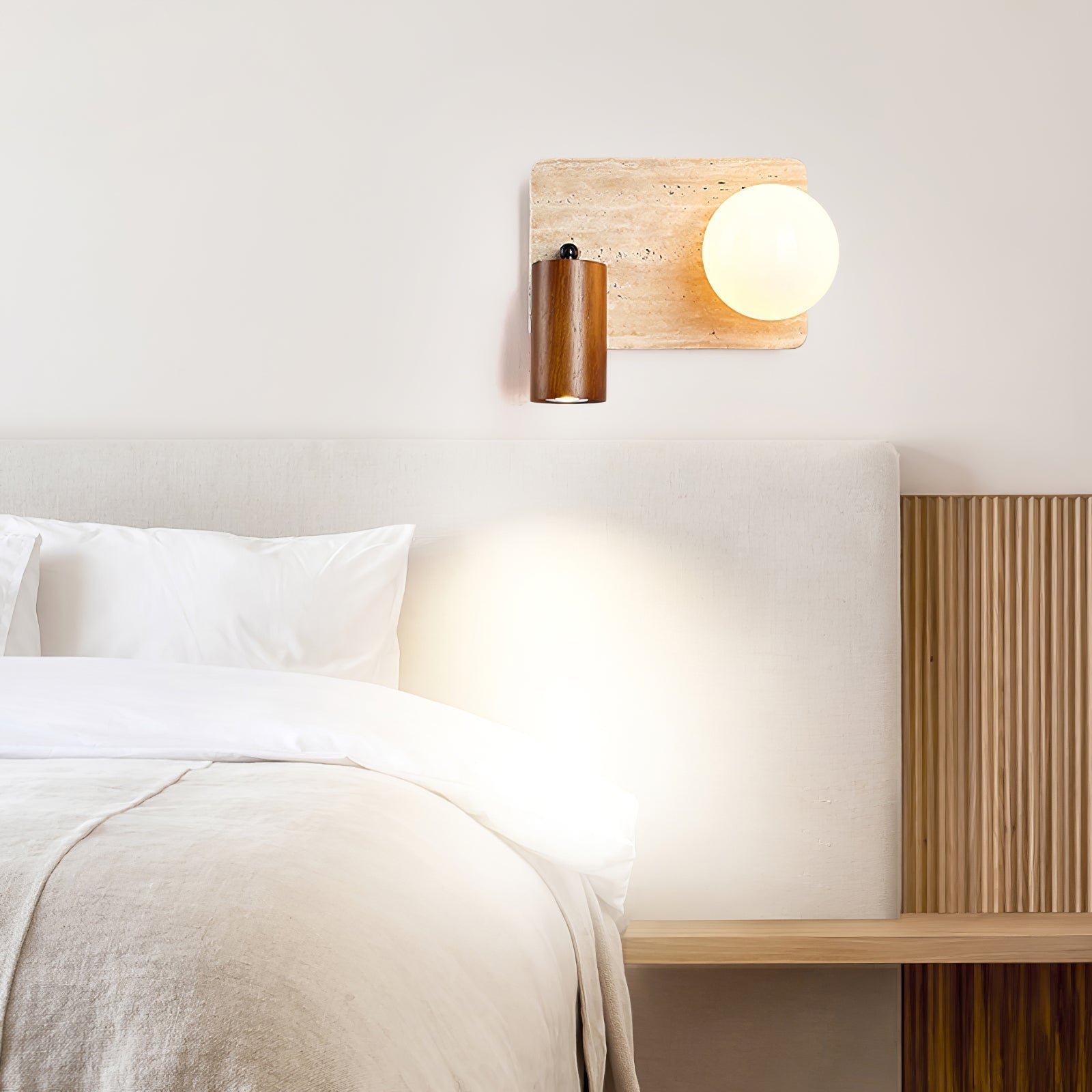 Lunara Duo Wall Light, Hardwired Wall Sconce, detail 5