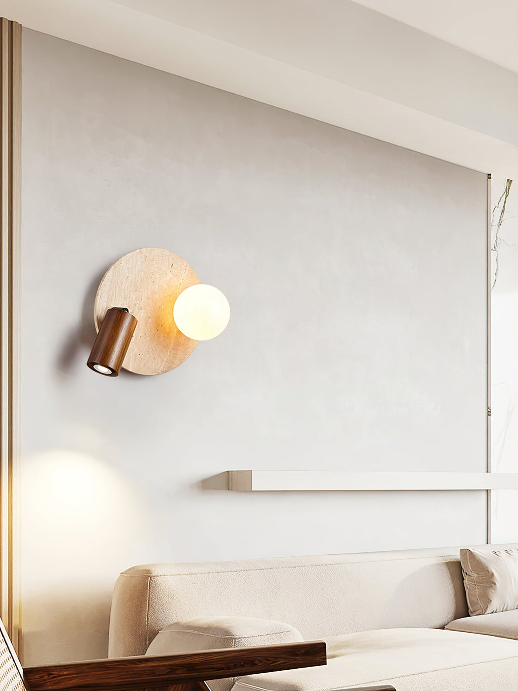 Lunara Duo Wall Light, Hardwired Wall Sconce, detail 8