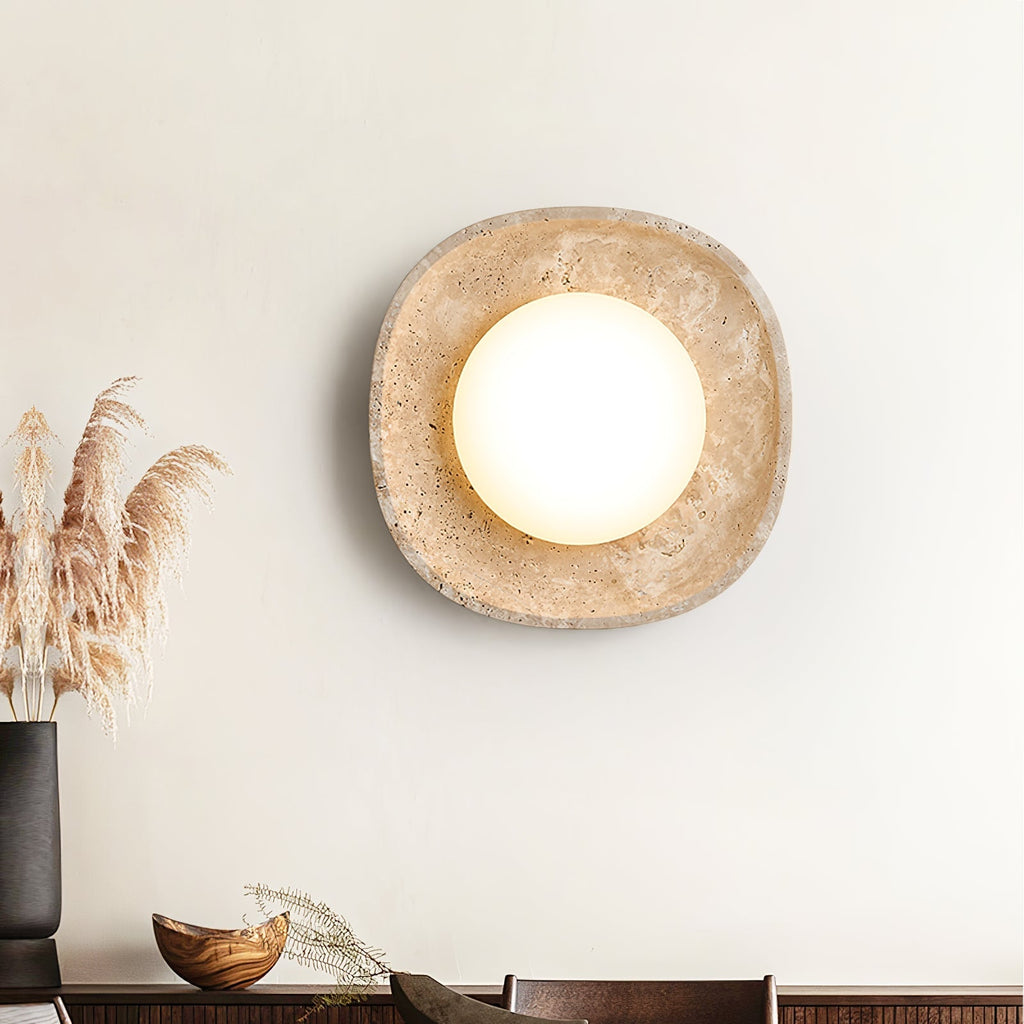 Lunara Fossil Wall Light, Hardwired Wall Sconce, detail 2