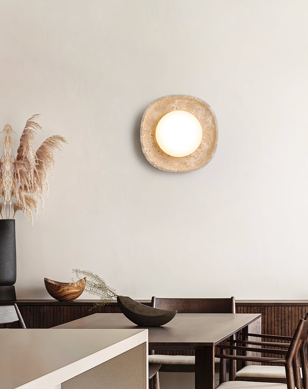 Lunara Fossil Wall Light, Hardwired Wall Sconce, detail 3