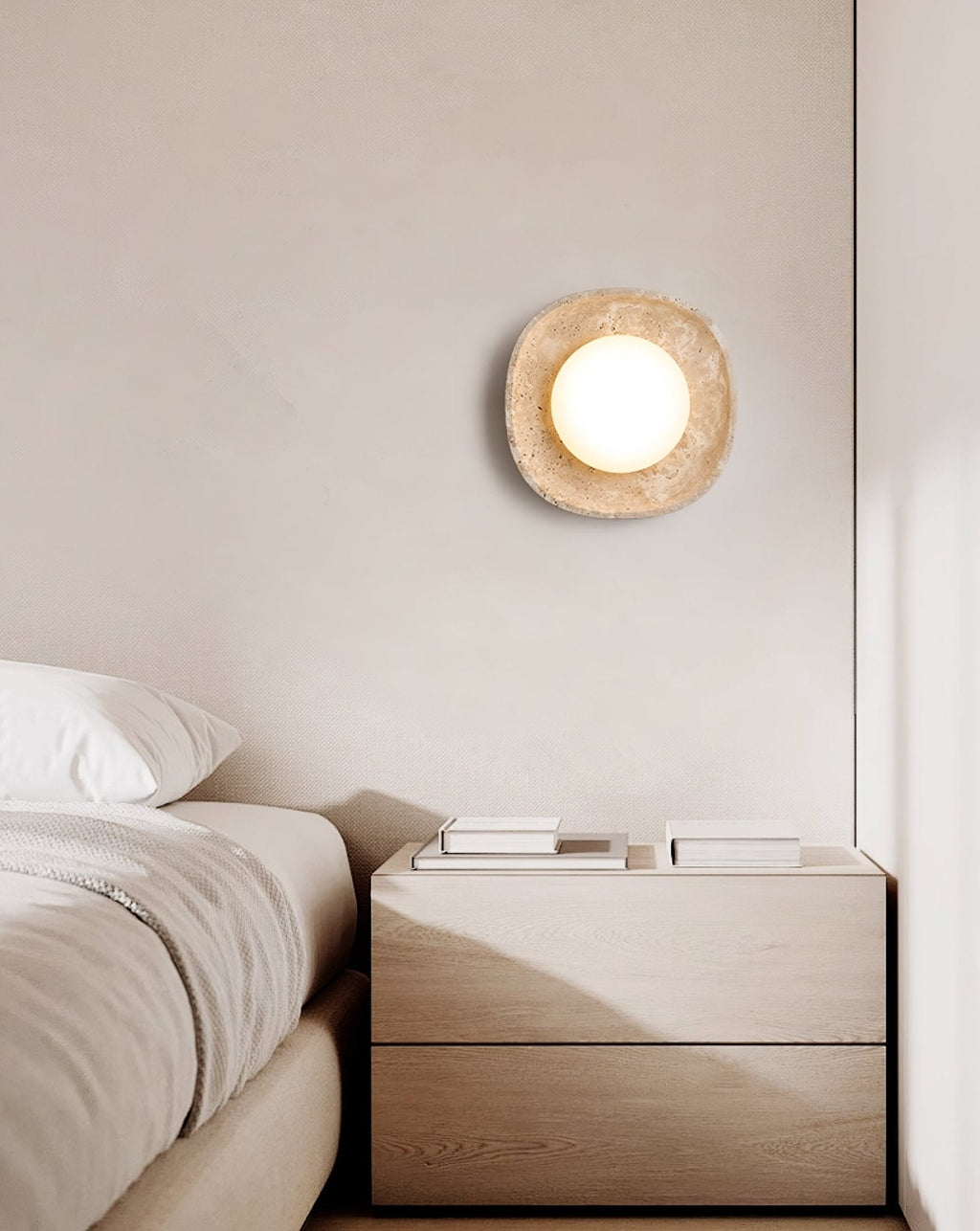 Lunara Fossil Wall Light, Hardwired Wall Sconce, detail 6