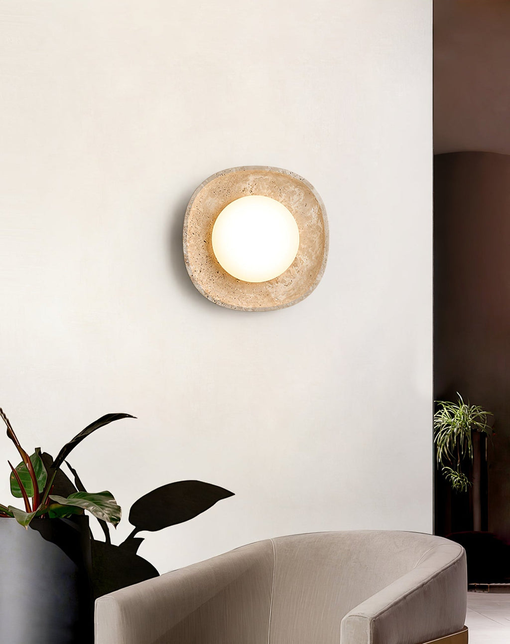 Lunara Fossil Wall Light, Hardwired Wall Sconce, detail 8