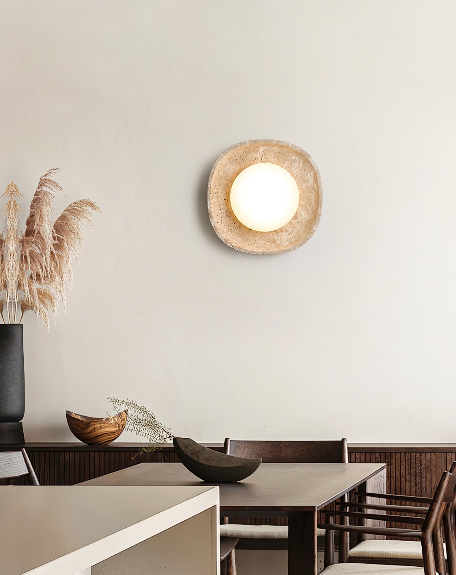 Lunara Fossil Wall Light, Hardwired Wall Sconce, detail 9