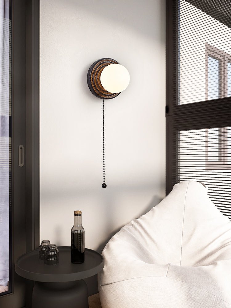 Lunara Travertine Wall Light, Hardwired Wall Sconce, detail 20