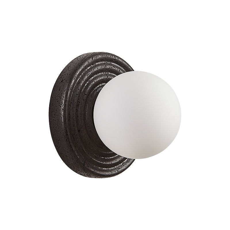 Lunara Travertine Wall Light, Hardwired Wall Sconce, detail 23