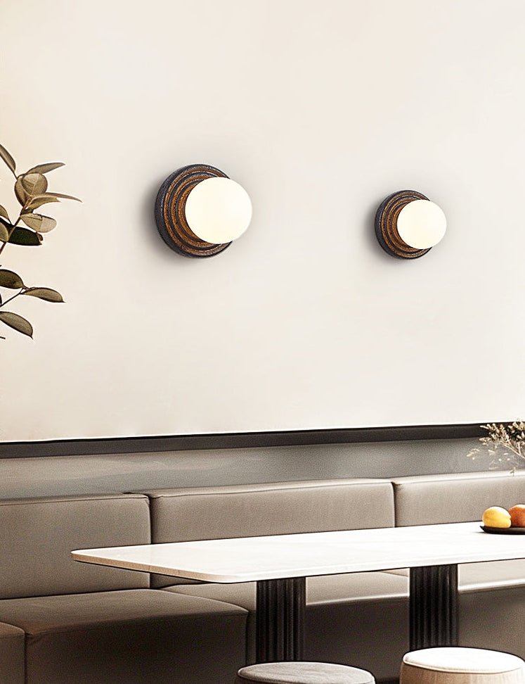 Lunara Travertine Wall Light, Hardwired Wall Sconce, detail 25