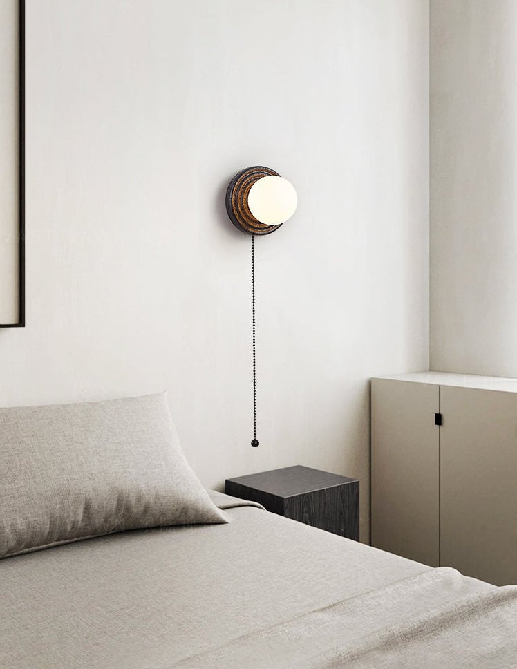Lunara Travertine Wall Light, Hardwired Wall Sconce, detail 26