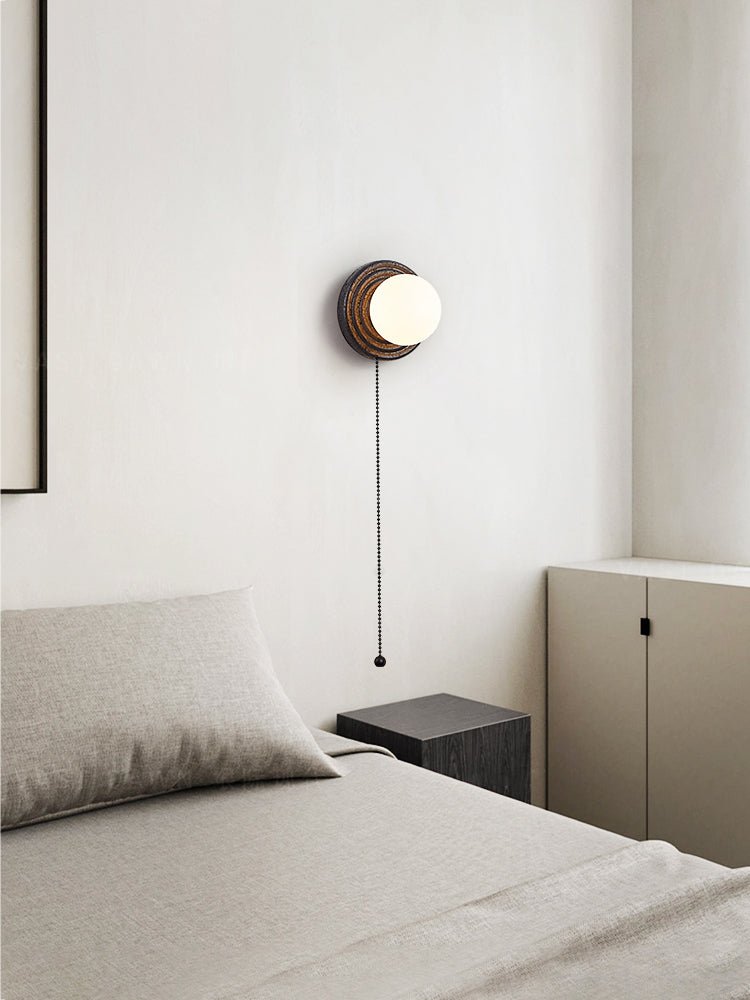 Lunara Travertine Wall Light, Hardwired Wall Sconce, detail 5