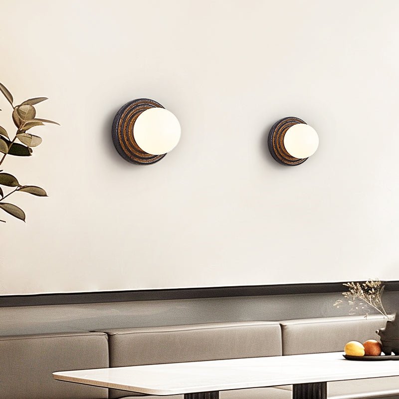 Lunara Travertine Wall Light, Hardwired Wall Sconce, detail 4