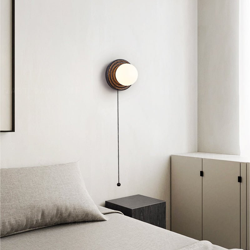 Lunara Travertine Wall Light, Hardwired Wall Sconce, detail 28