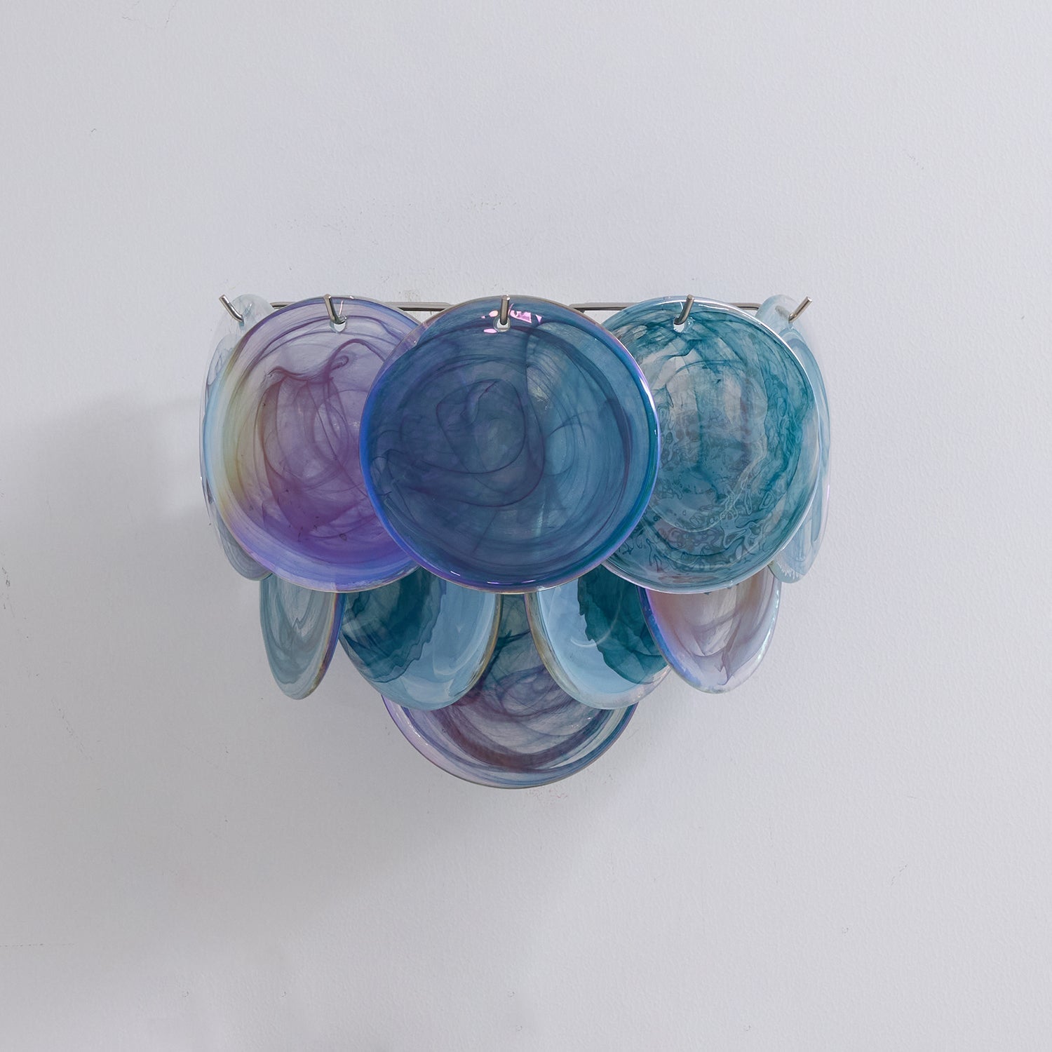 Lunaria Disc Murano Wall Light, Hardwired Wall Sconce, detail 22