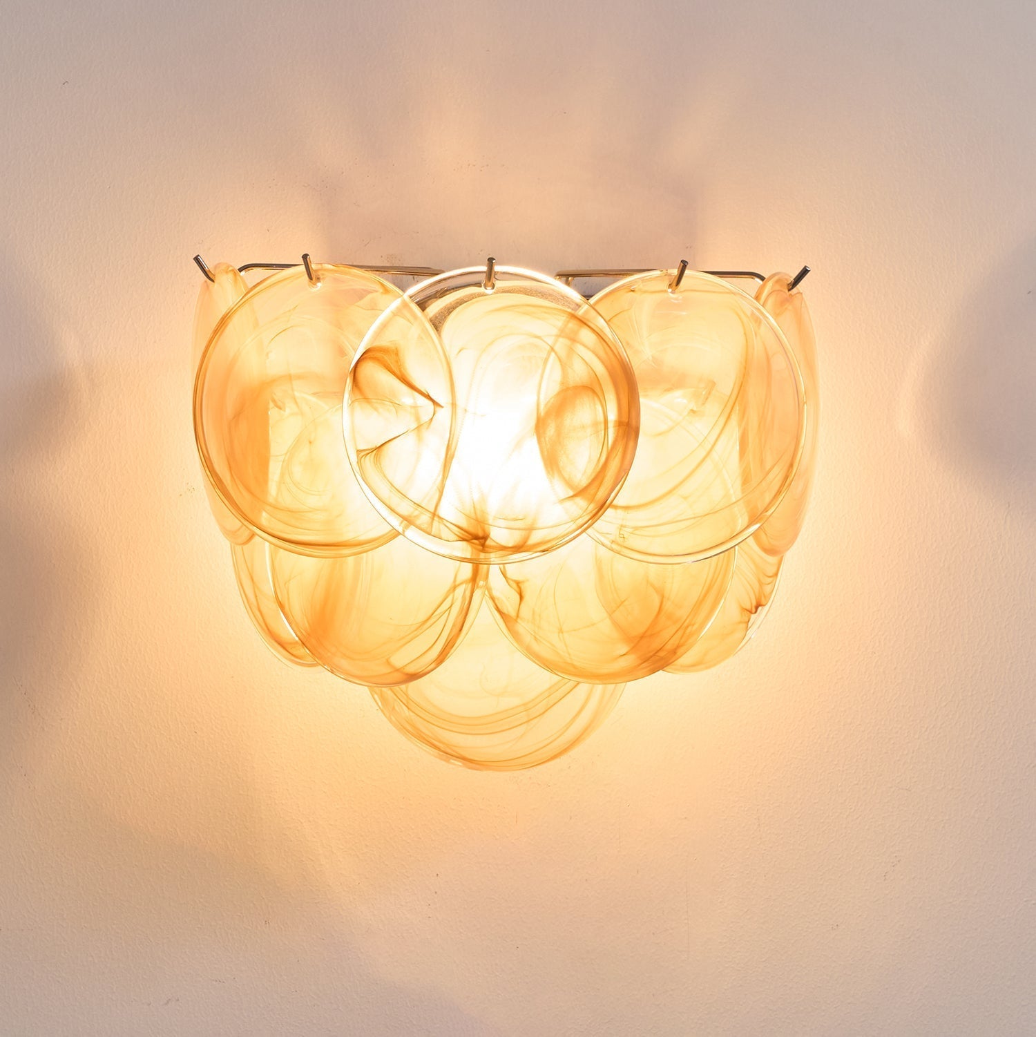 Lunaria Disc Murano Wall Light, Hardwired Wall Sconce, detail 10