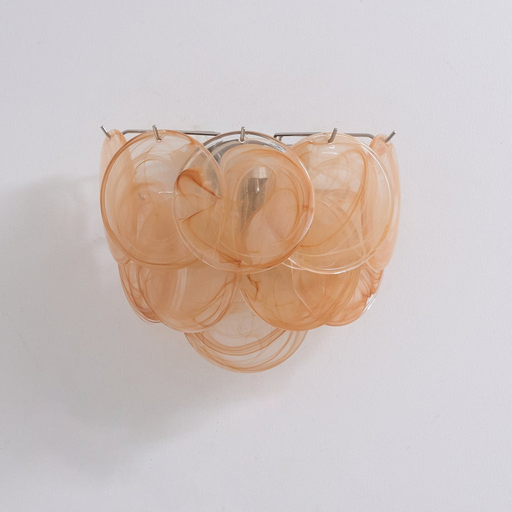 Lunaria Disc Murano Wall Light, Hardwired Wall Sconce, detail 19