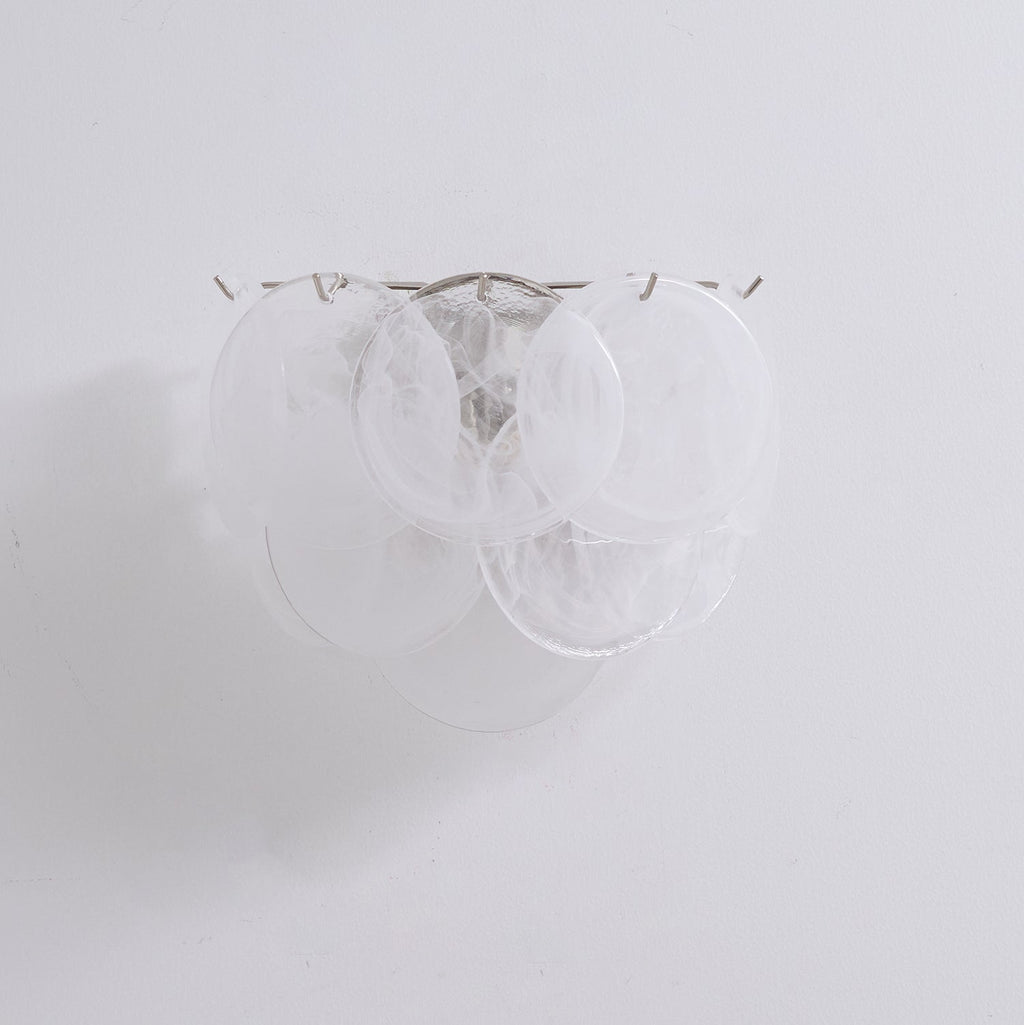 Lunaria Disc Murano Wall Light, Hardwired Wall Sconce, detail 13