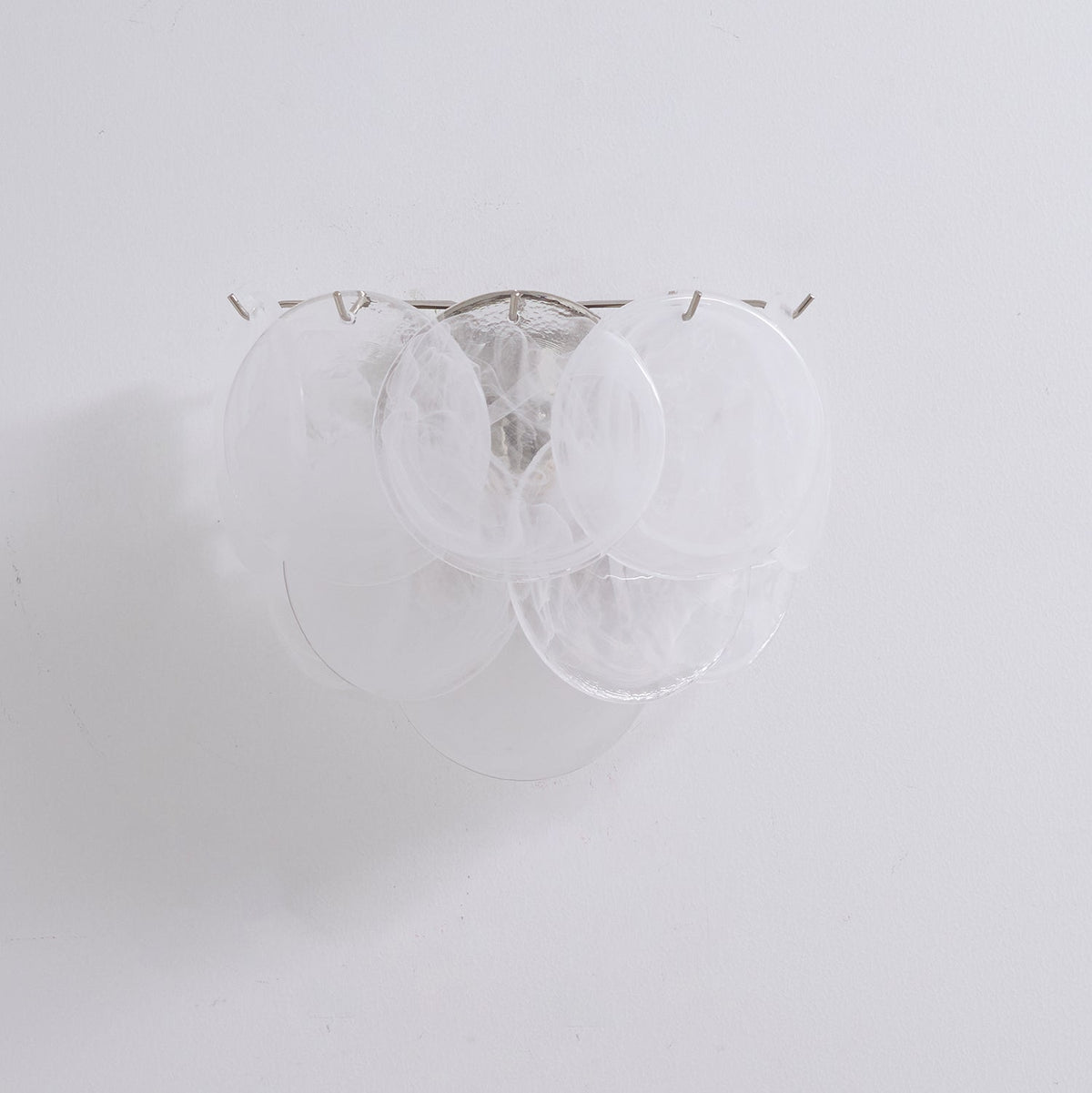 Lunaria Disc Murano Wall Light, Hardwired Wall Sconce, detail 13