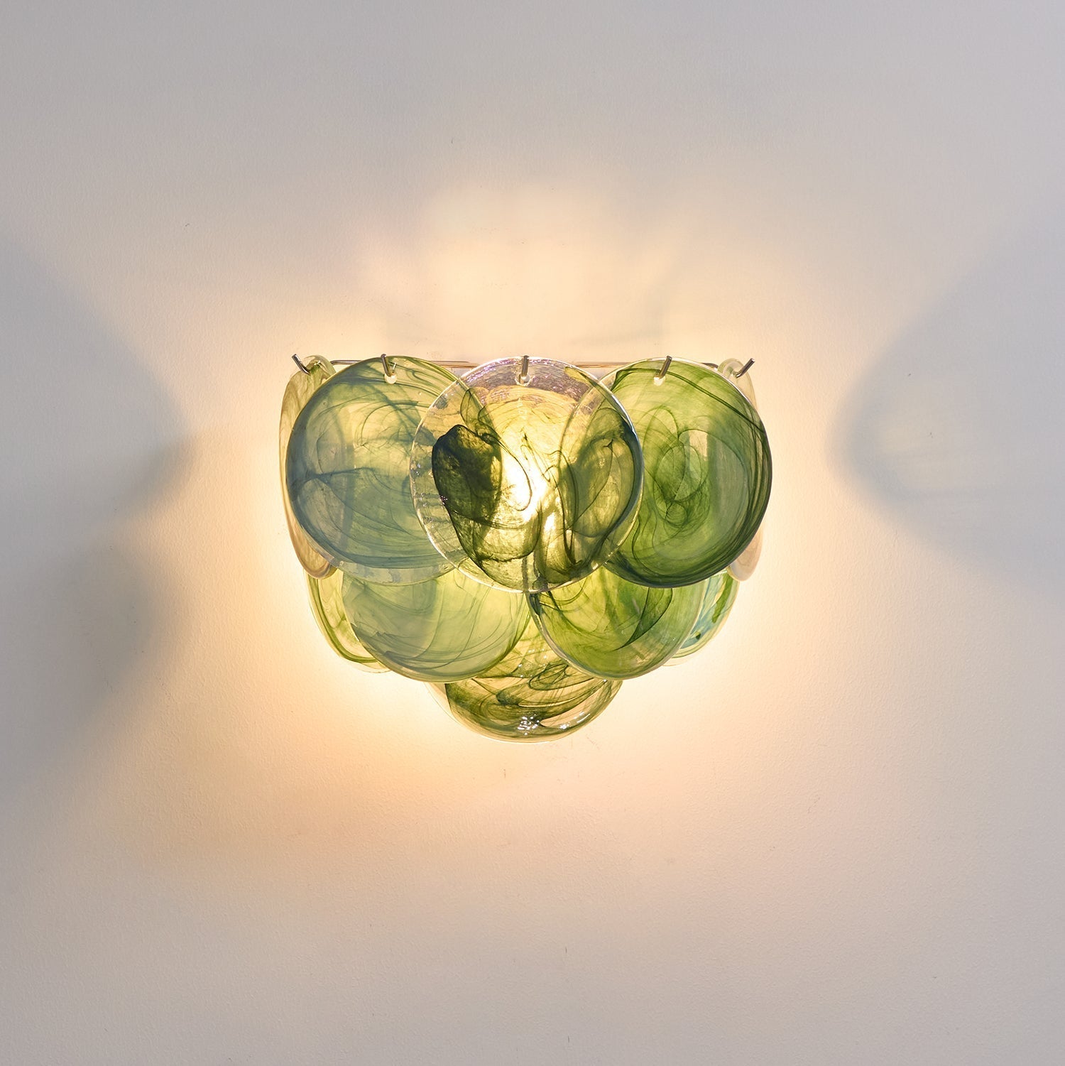 Lunaria Disc Murano Wall Light, Hardwired Wall Sconce, detail 14