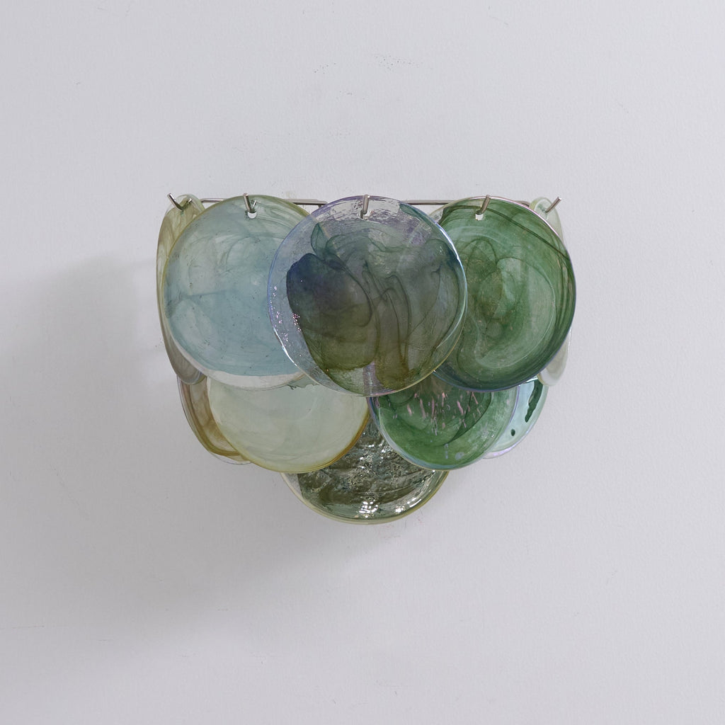 Lunaria Disc Murano Wall Light, Hardwired Wall Sconce, detail 21