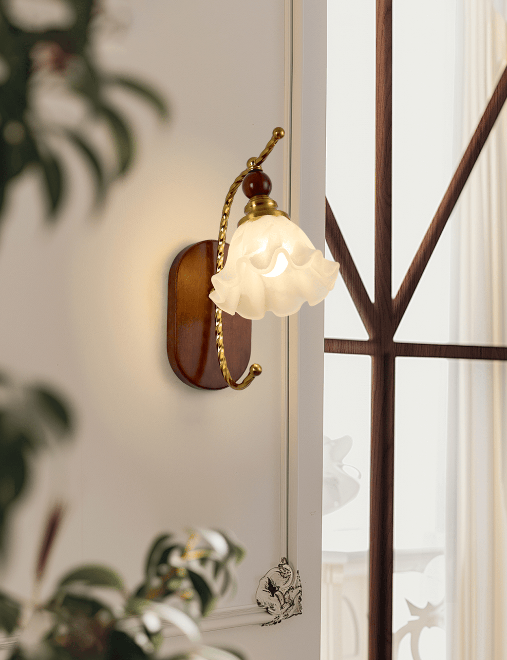 Lunaria Wall Light, Hardwired Wall Sconce, detail 8