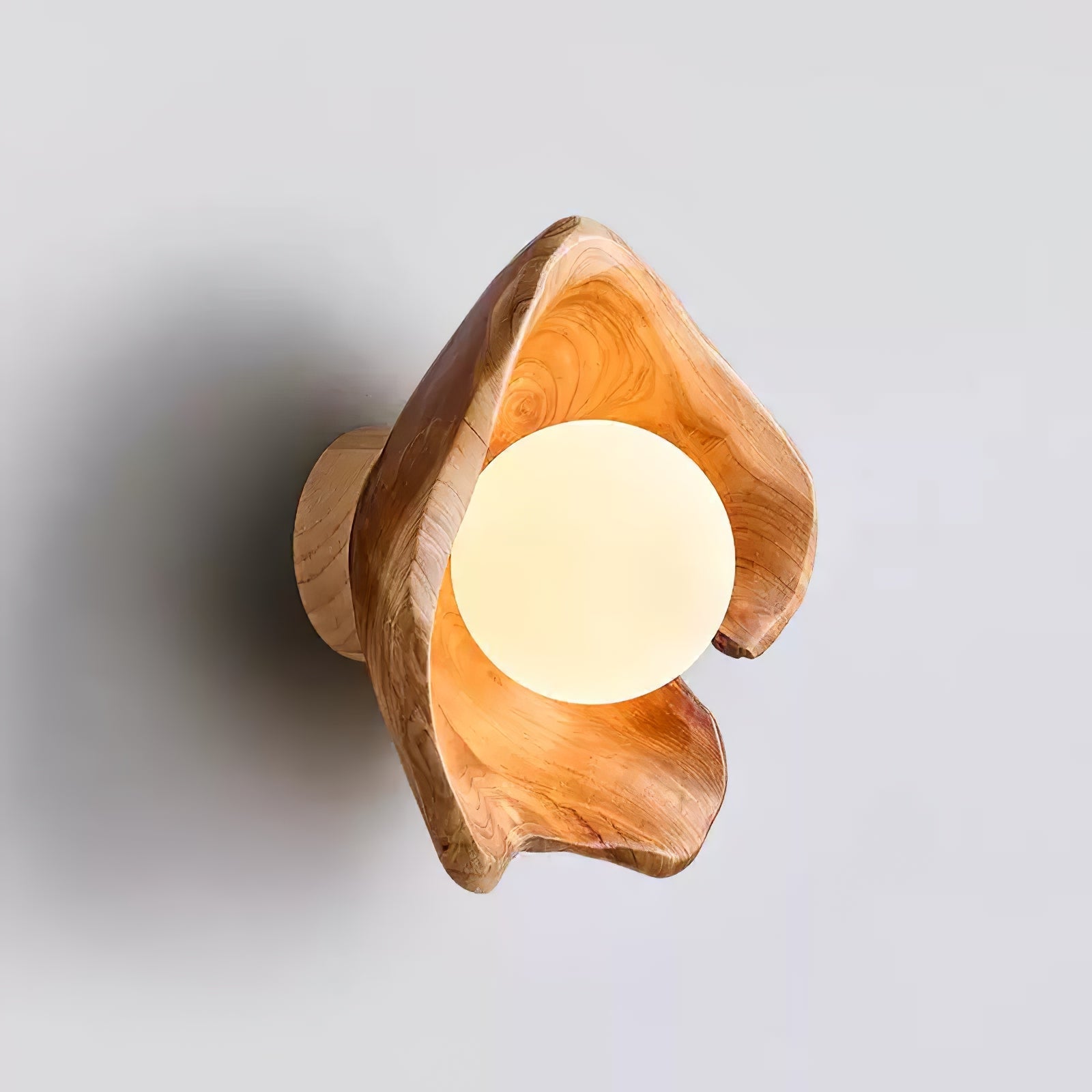 Lunawood Halo Wall Light, Hardwired Wall Sconce, detail 9