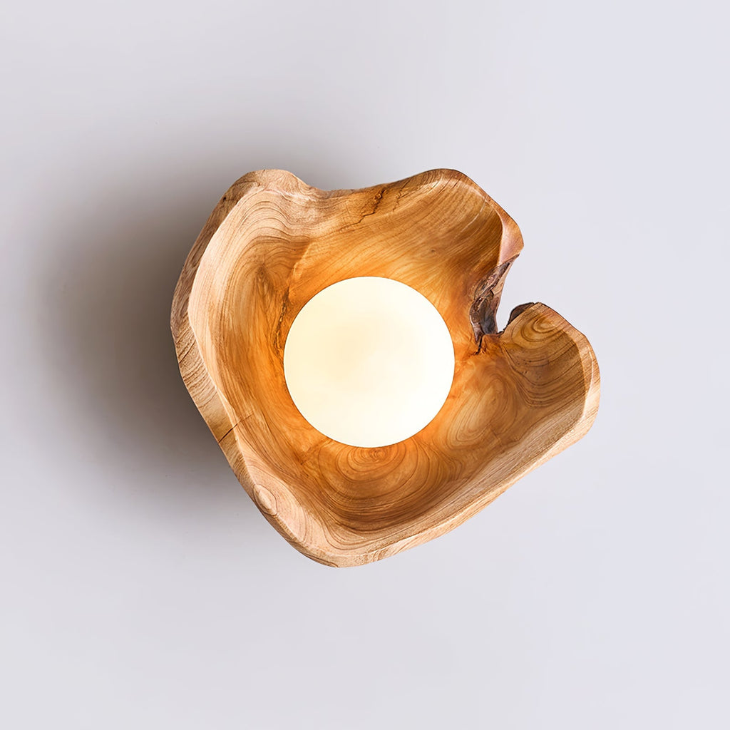 Lunawood Halo Wall Light, Hardwired Wall Sconce, detail 11