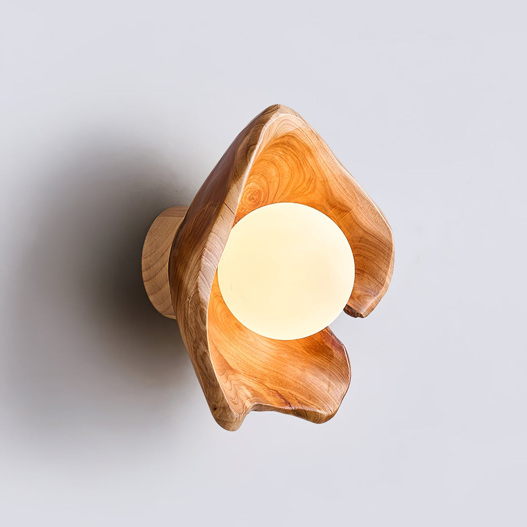 Lunawood Halo Wall Light, Hardwired Wall Sconce, detail 14