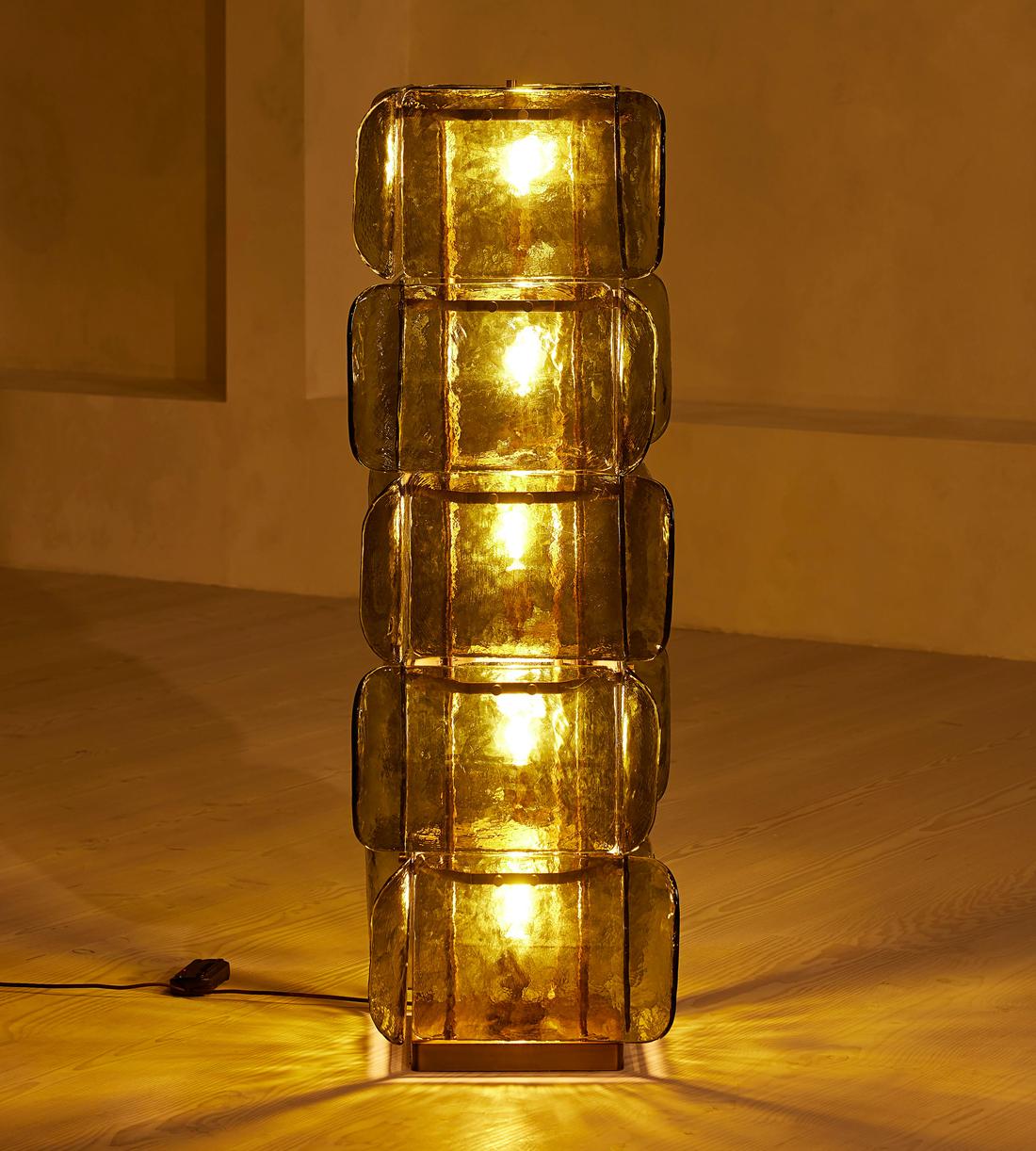 Lush Glass Tower Floor Light, Floor Lamp, detail 11