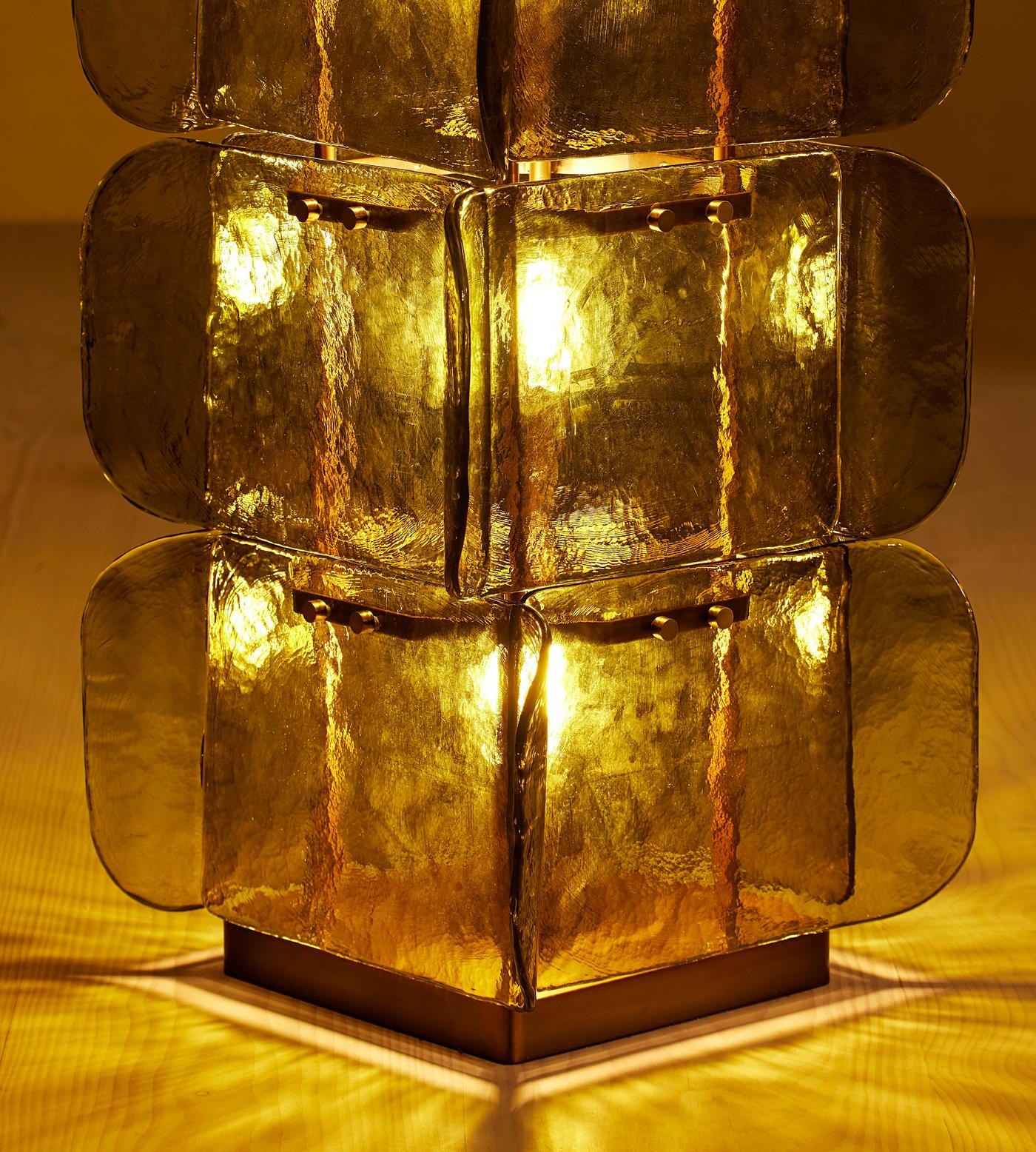 Lush Glass Tower Floor Light, Floor Lamp, detail 5