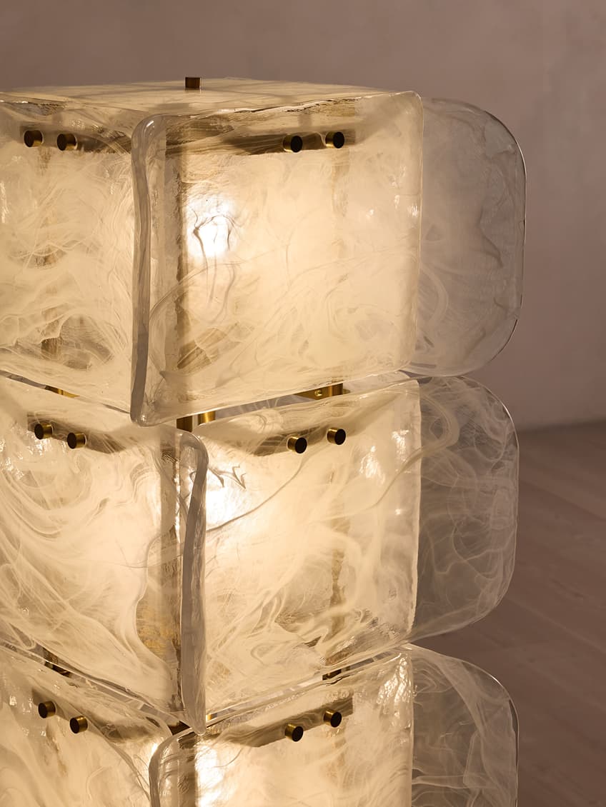 Lush Glass Tower Floor Light, Floor Lamp, detail 14