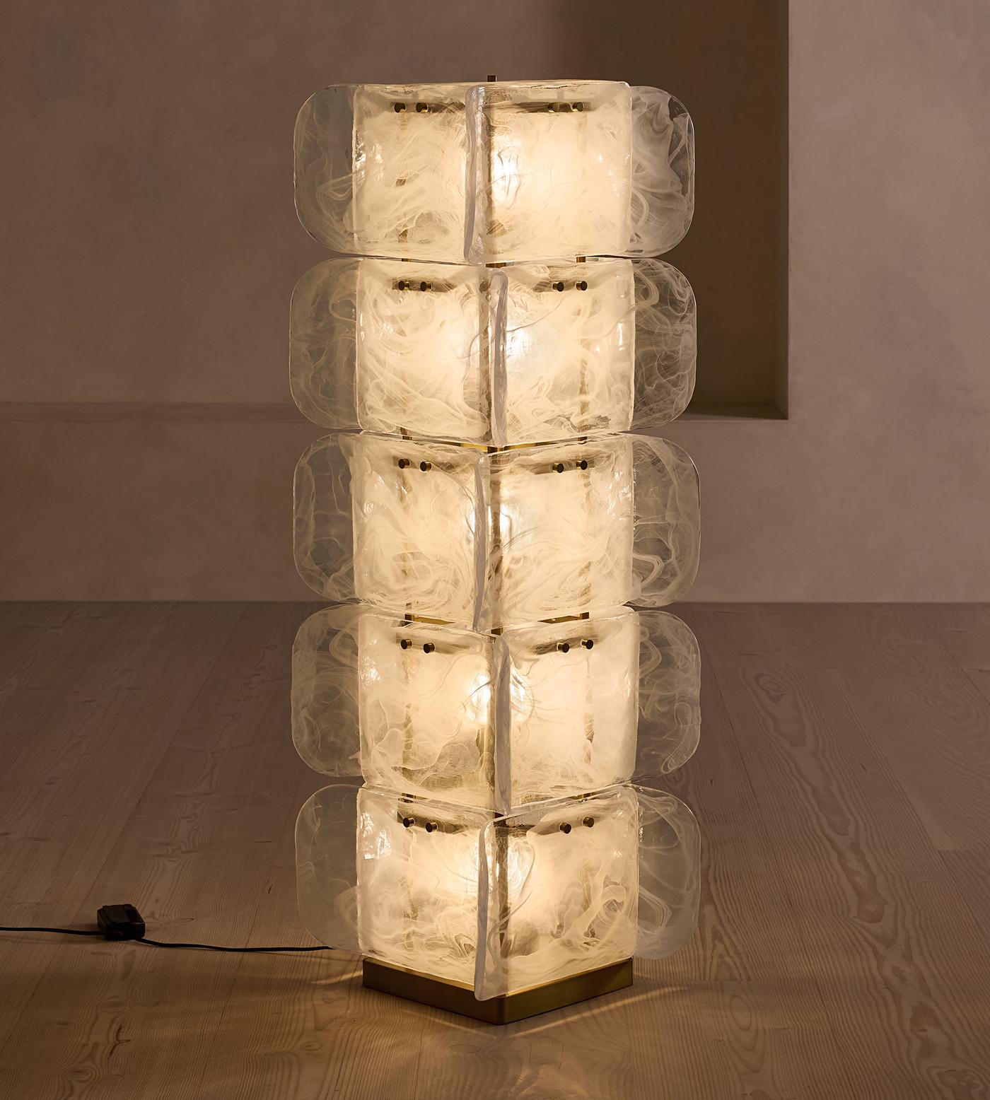 Lush Glass Tower Floor Light, Floor Lamp, detail 16
