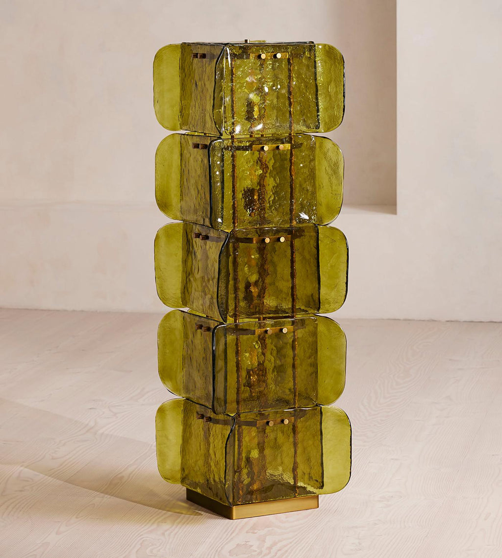 Lush Glass Tower Floor Light, Floor Lamp, detail 8